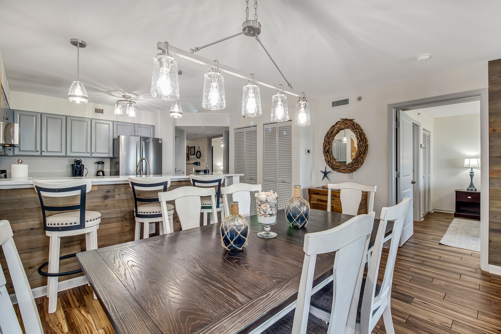 Dining Area with View into Primary
