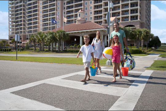 Crossing to beach access