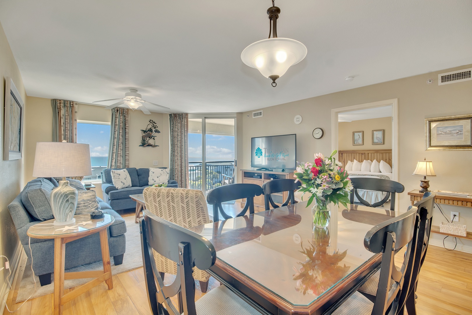 Dining Room  & Living Room Views