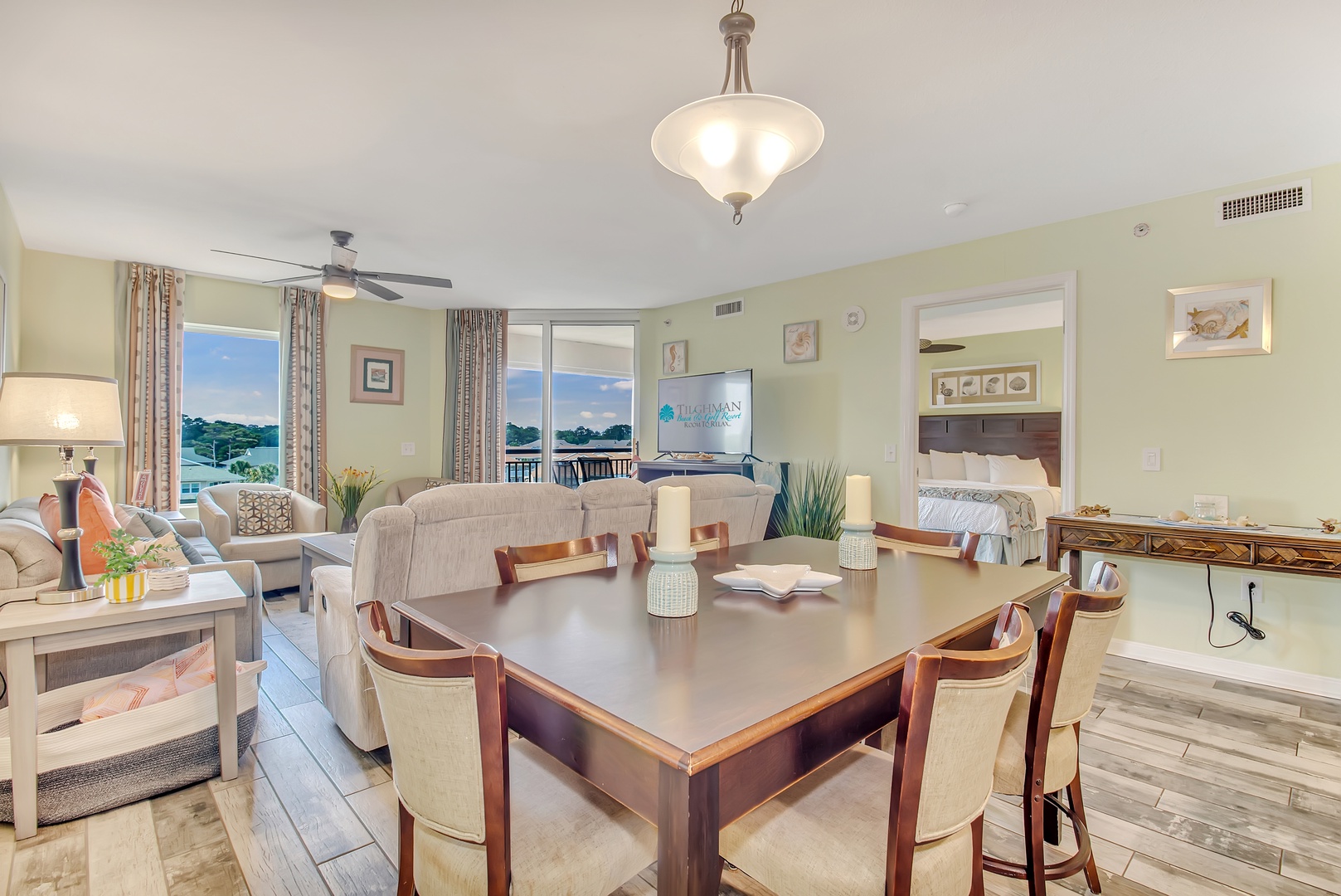 Dining Area with View into Primary