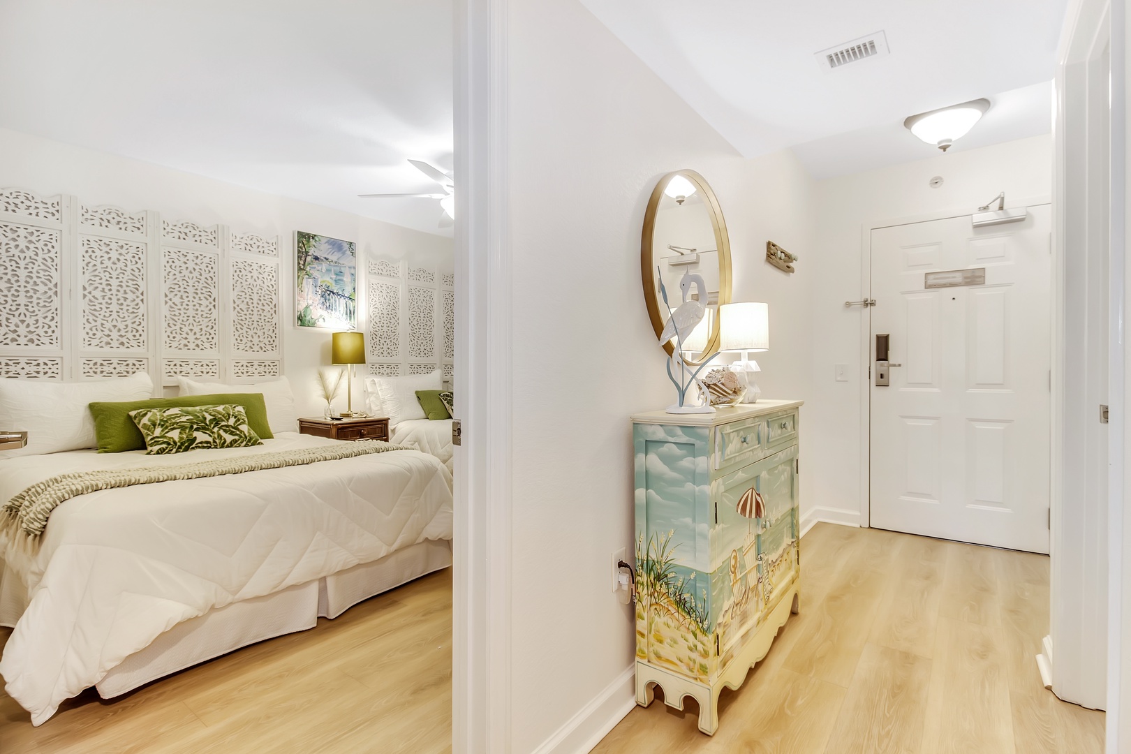 Hallway with View into Guest Bedroom