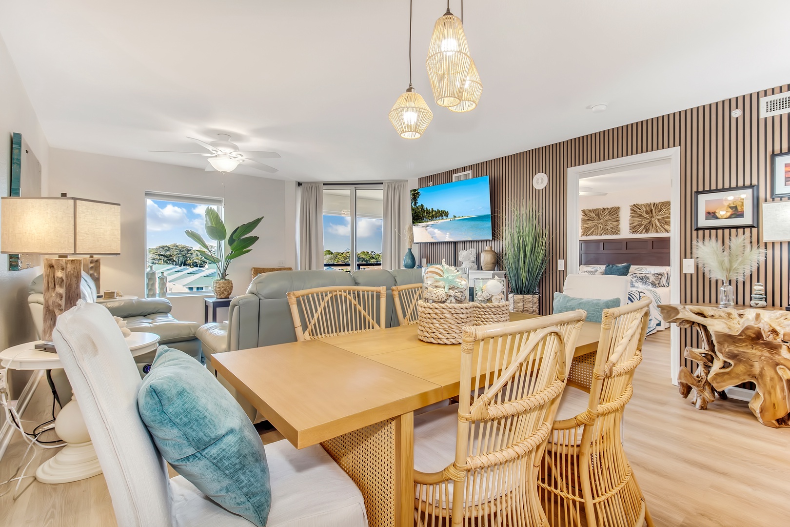 Dining Area with View into Primary