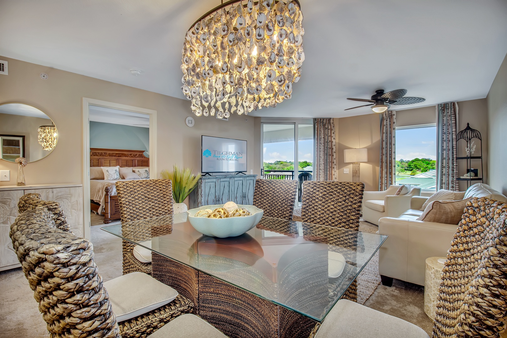 Dining Area with view into Primary