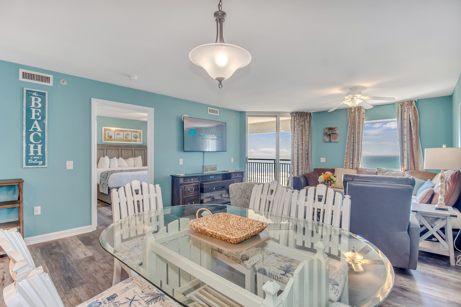 Dining Area with View into Primary