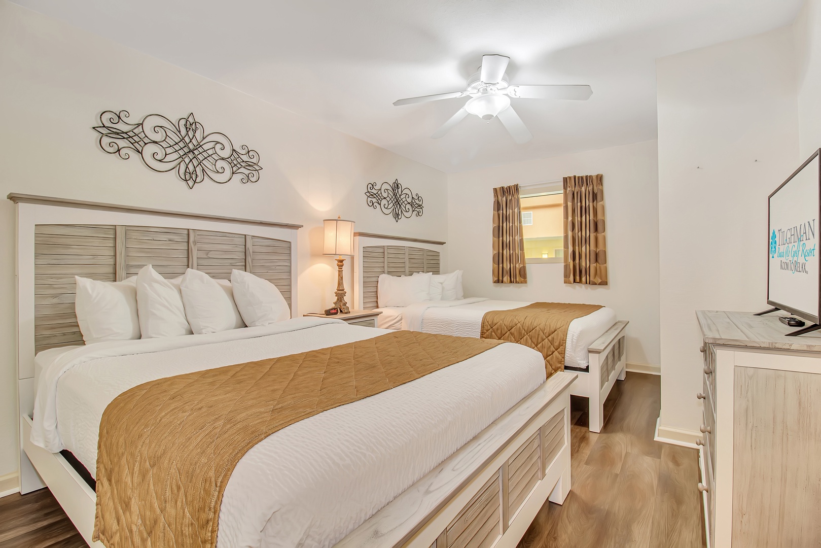 Double Queen Bedroom TV