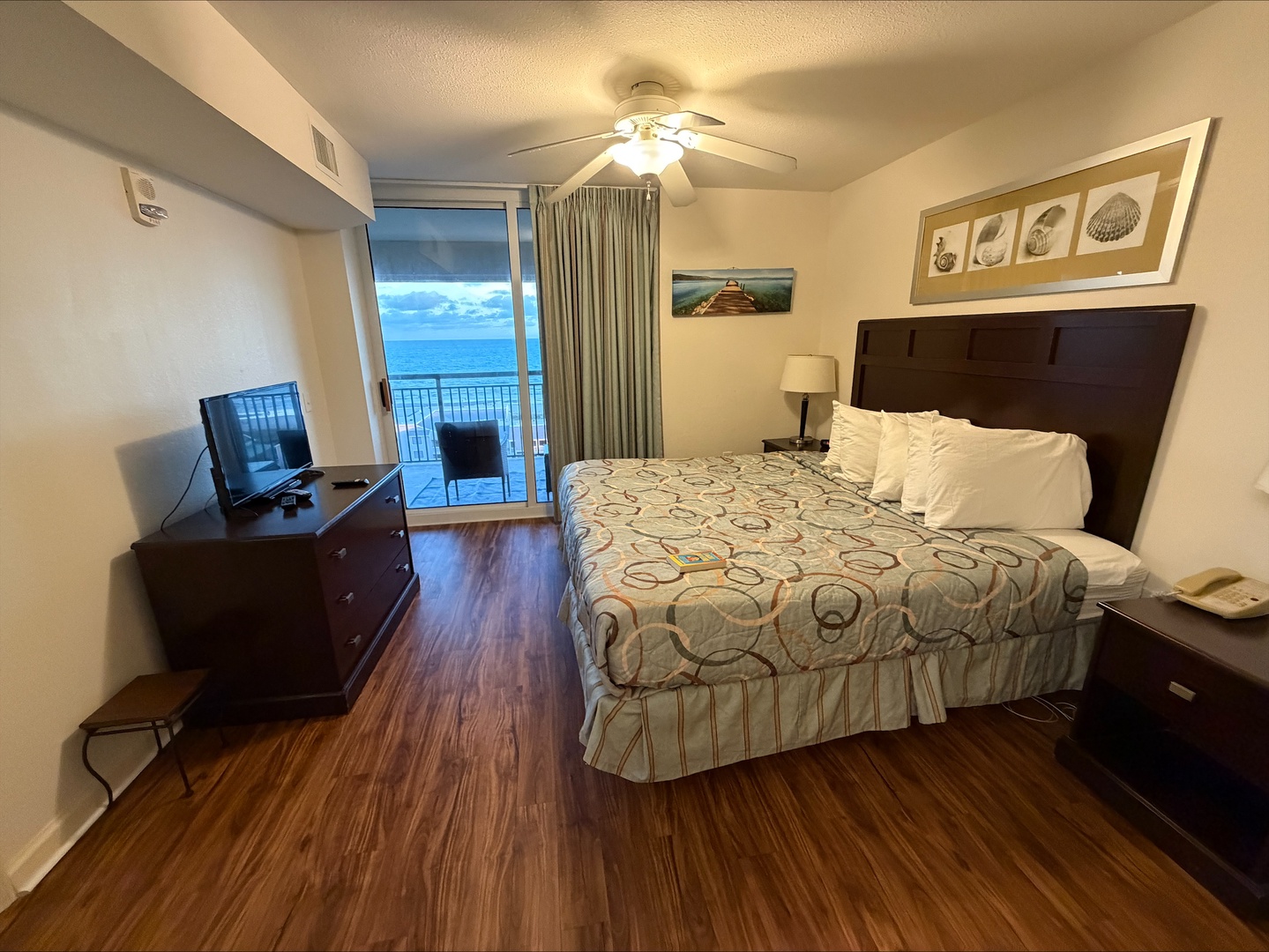Wake up to the calming sight of the ocean framed by your private balcony. Step outside from your inviting bedroom to breathe in the sea breeze and start your day refreshed.