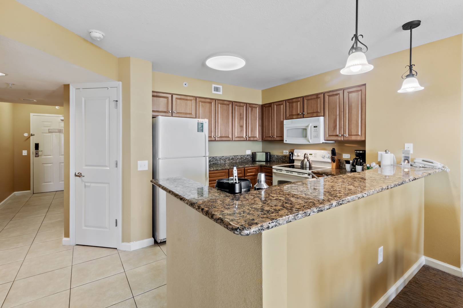 Kitchen & Bar Area
