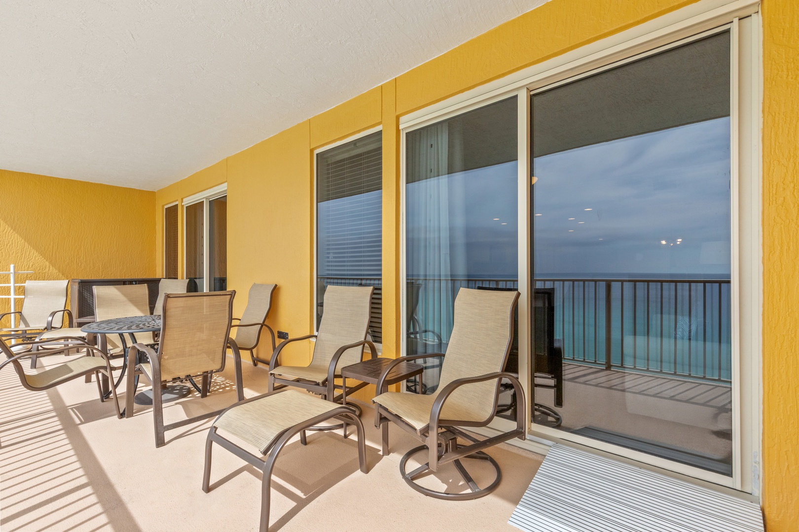 Soak up ocean views from your private balcony, perfectly furnished with comfortable seating for morning coffee or evening relaxation.