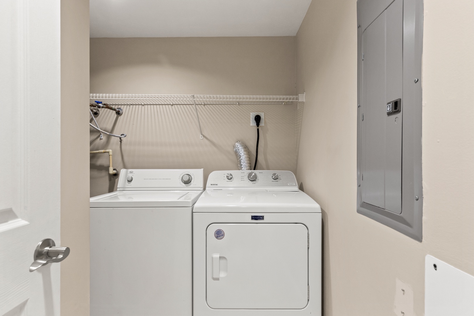 Keep your wardrobe fresh with your own private laundry room, complete with full-size washer and dryer for ultimate convenience.