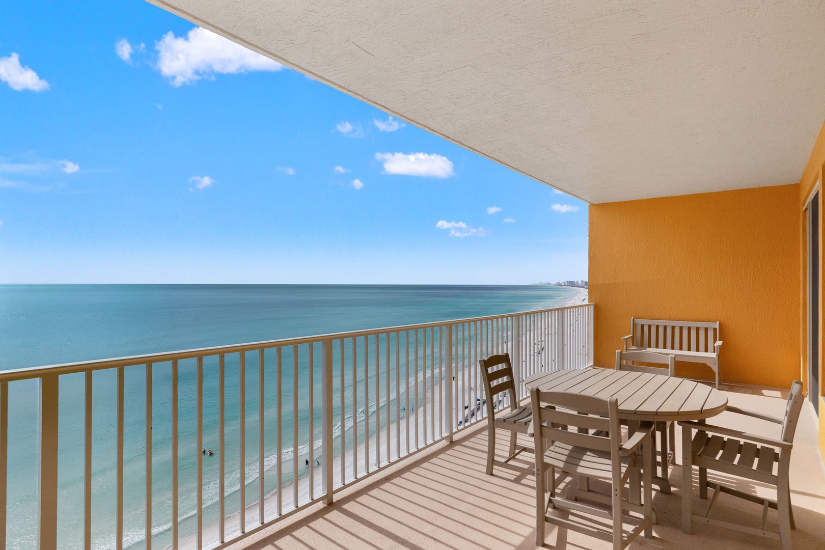 Your private oceanfront balcony awaits with stunning sea views and outdoor dining for memorable seaside meals.