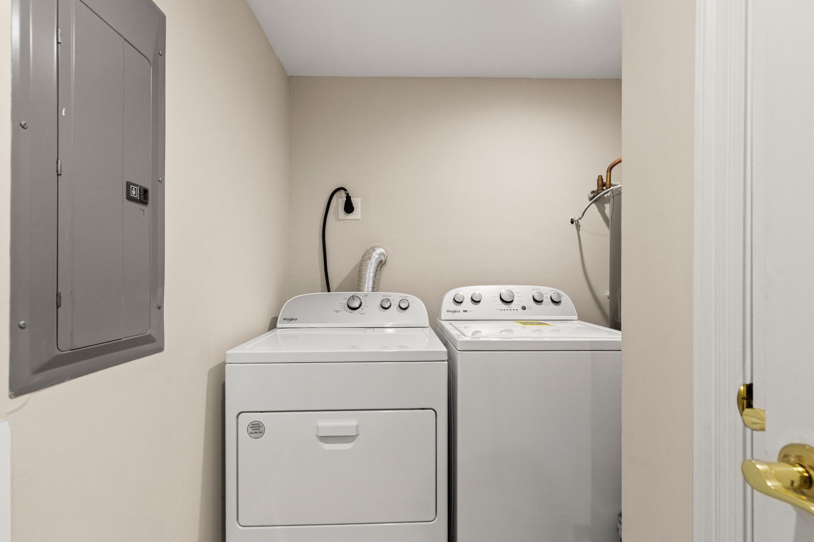 Your in-unit laundry room makes packing light effortless. Fresh towels and clean clothes throughout your stay.