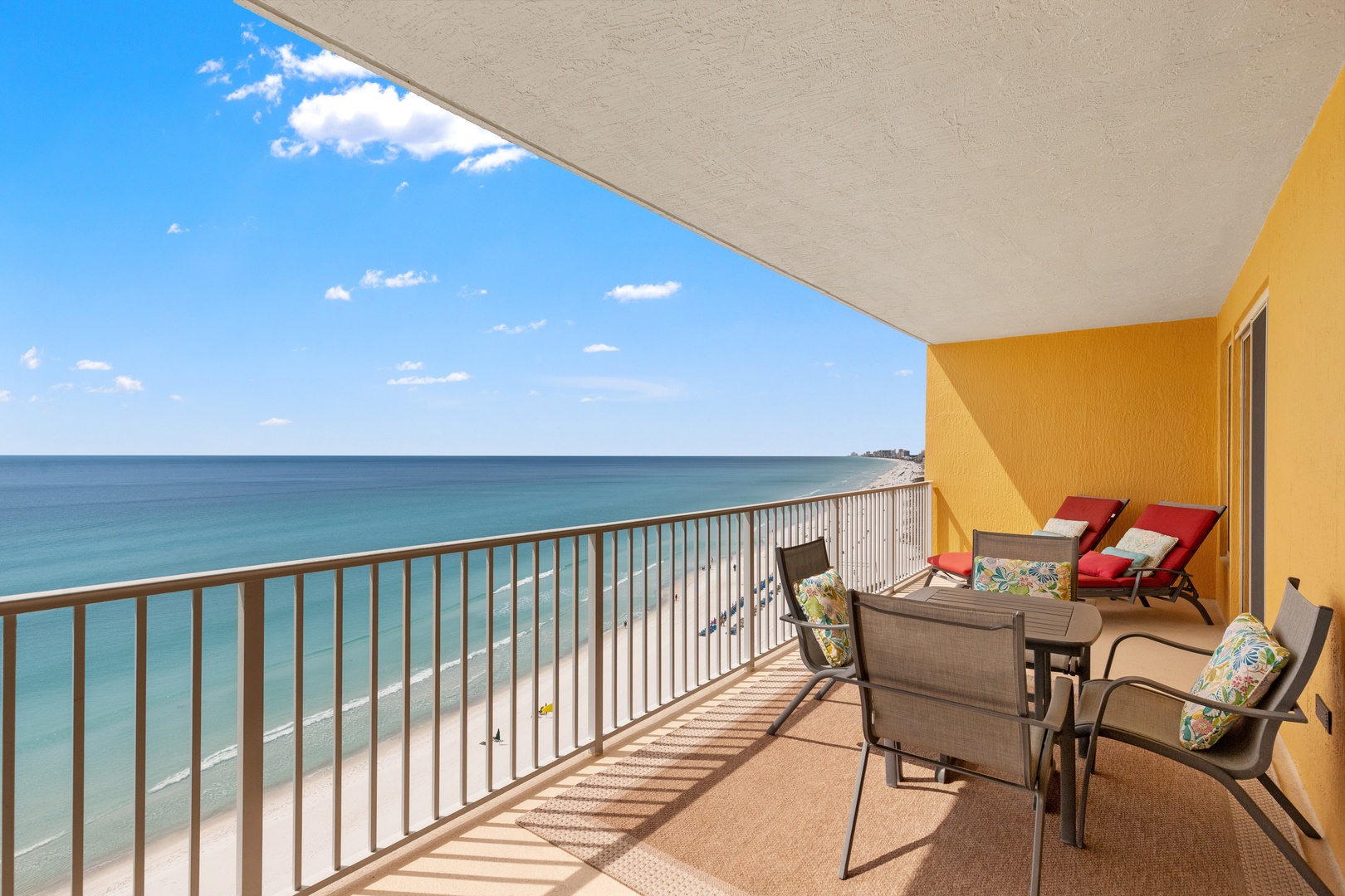 Step onto your private balcony for breathtaking ocean views. Relax in comfortable seating while listening to waves below.
