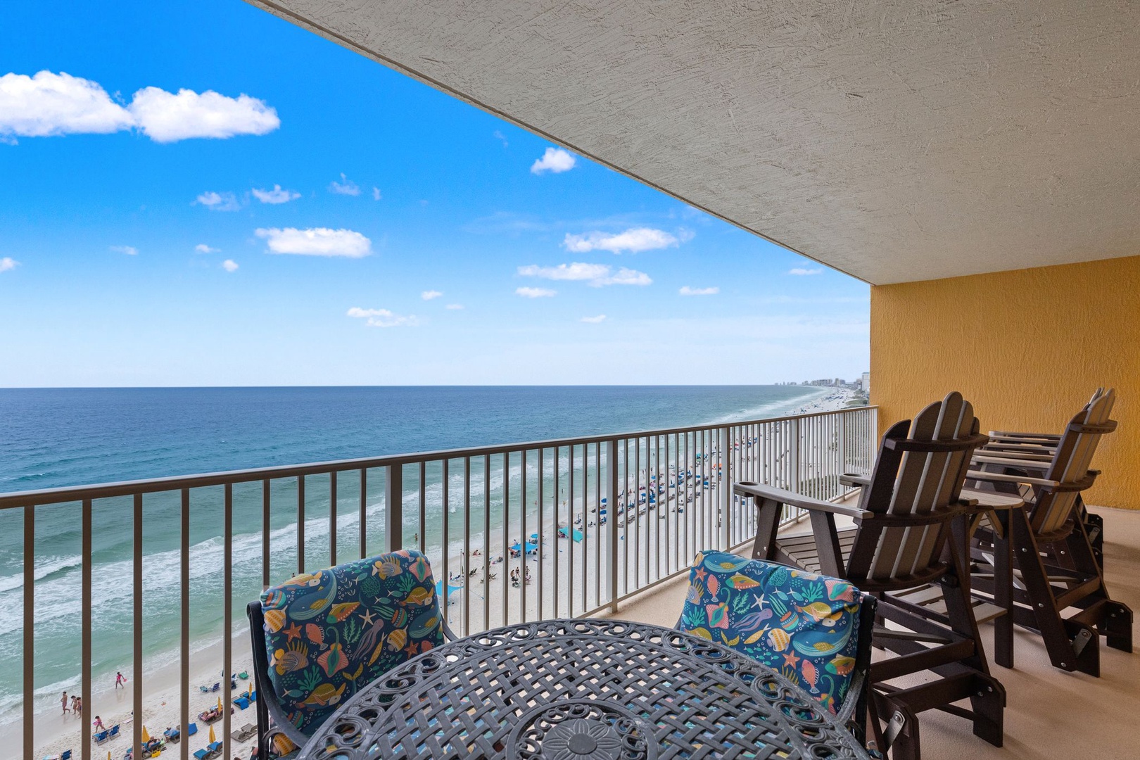 Picture yourself relaxing in these Adirondack chairs, taking in the stunning ocean views from your private balcony. The perfect spot to sip morning coffee or enjoy coastal breezes.