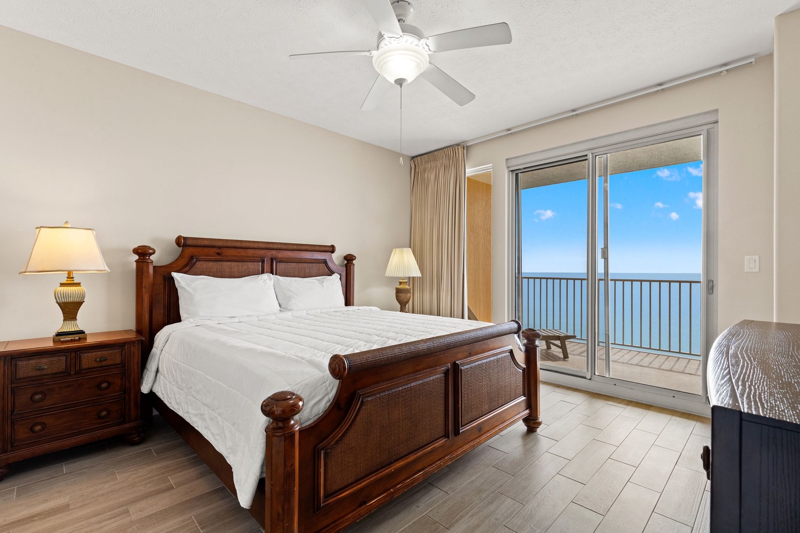 Wake up to stunning ocean views through your private balcony doors, where tropical breezes and the sound of waves create your perfect morning.