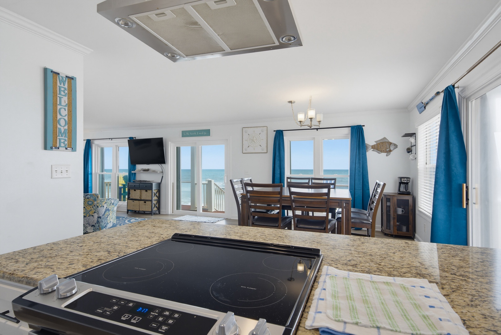 Kitchen ocean view