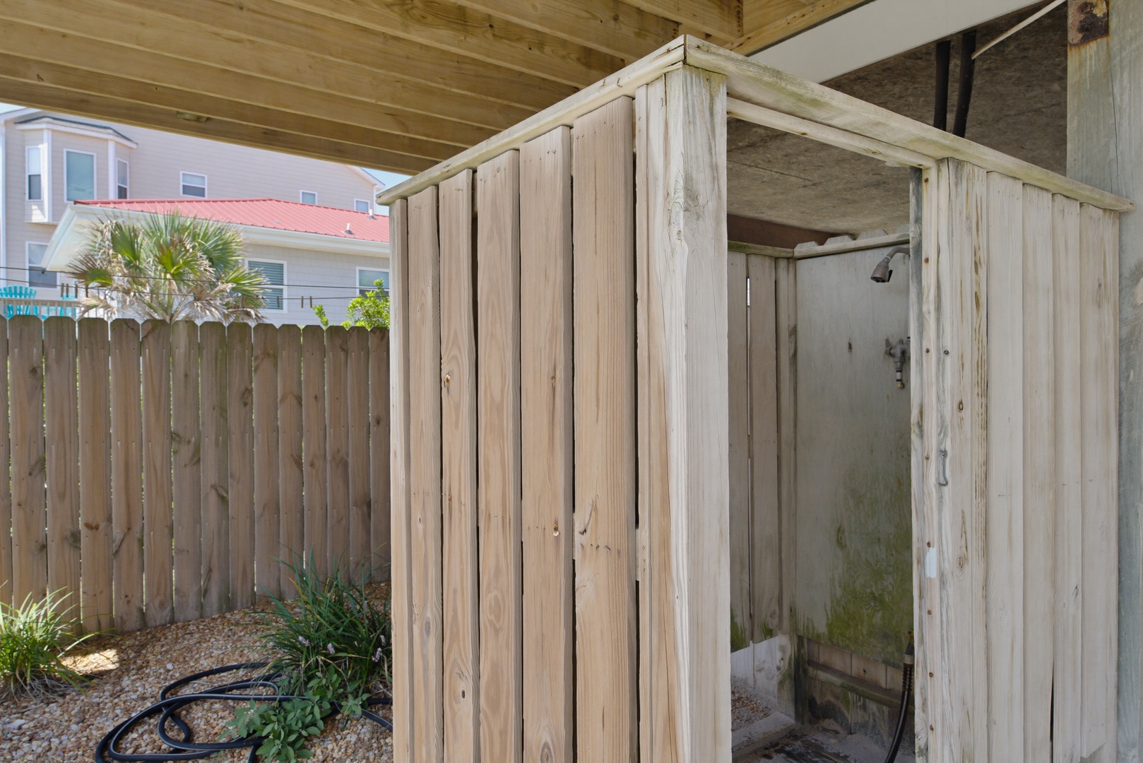 Enclosed Outdoor Shower