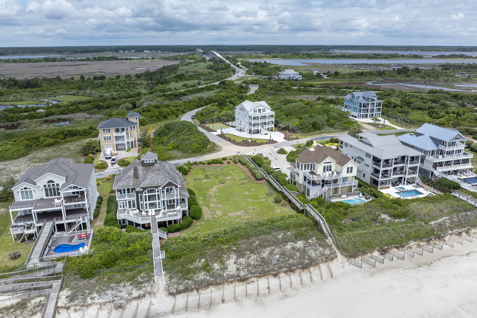 Beachside Neighborhood Aerial