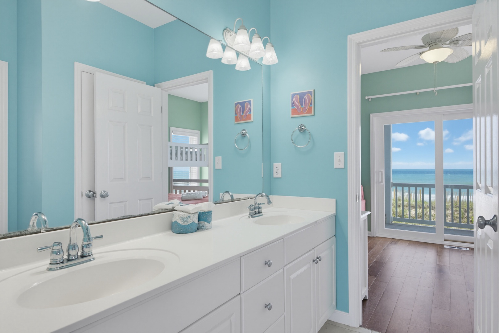 Ocean-view bathroom