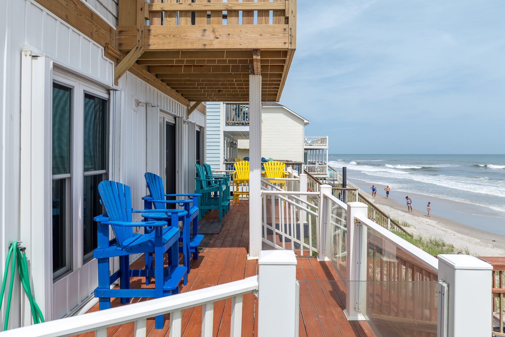 Oceanfront deck seating