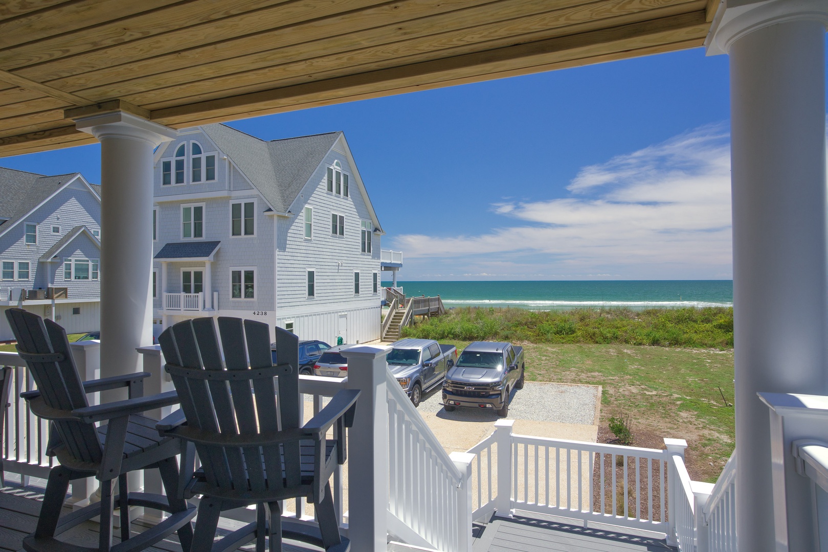 Angled Deck Seating