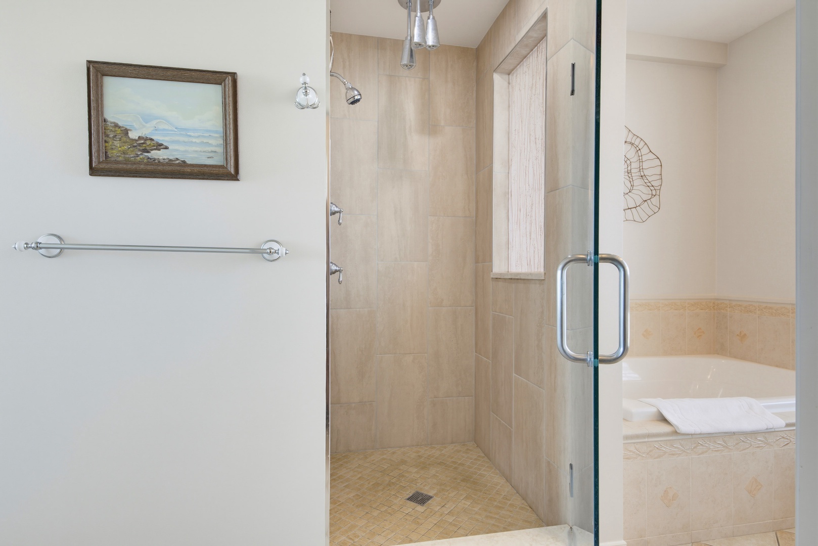 Walk-In Tiled Shower