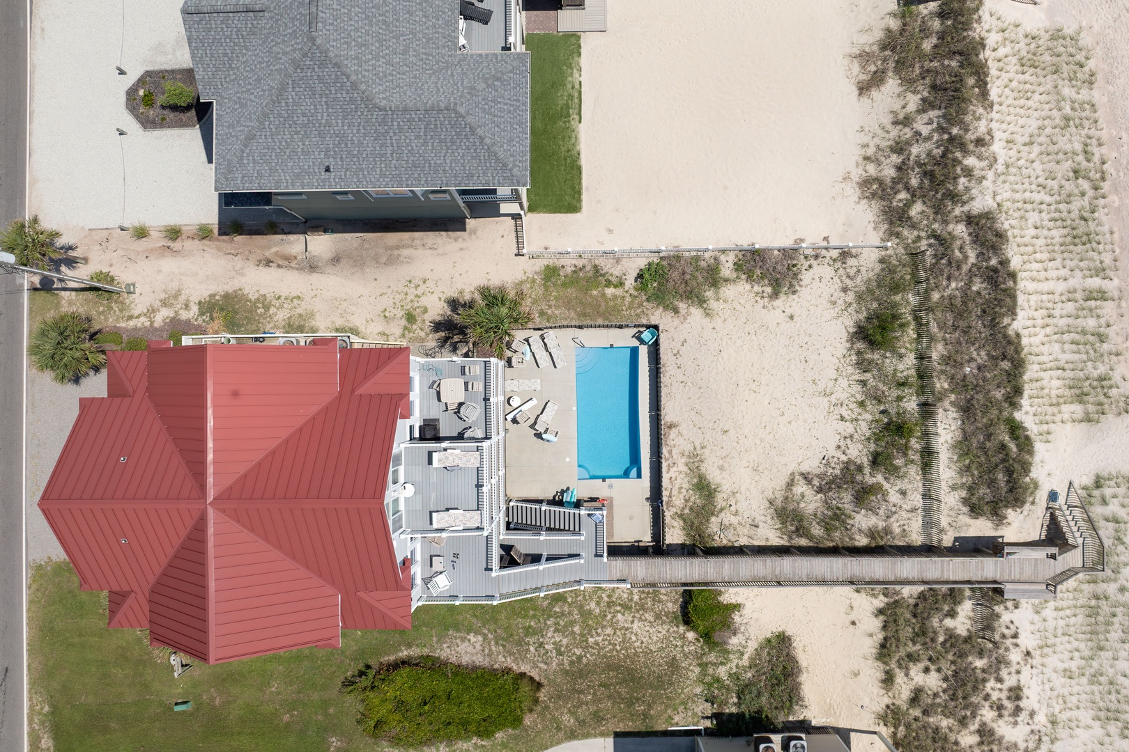Pool Beach Overhead