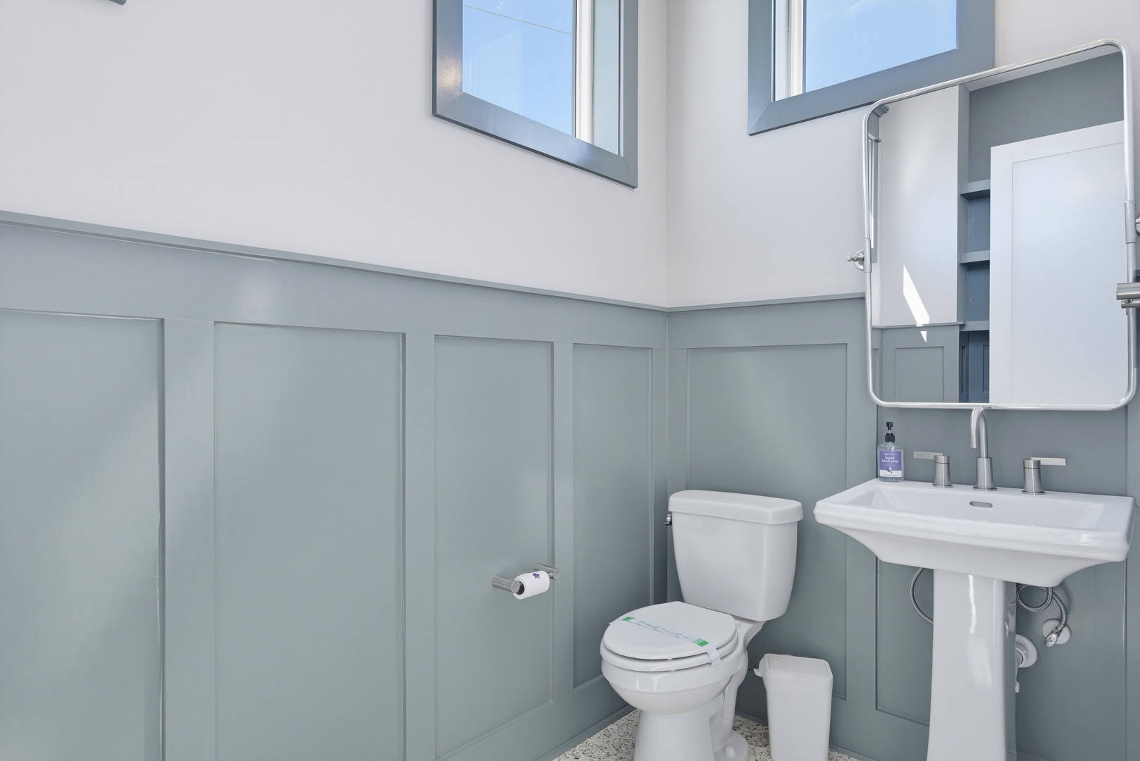 Paneled Half Bath