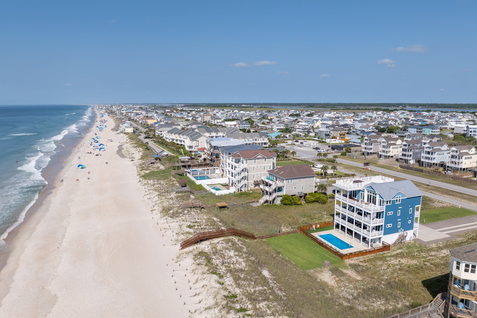 Coastline aerial view