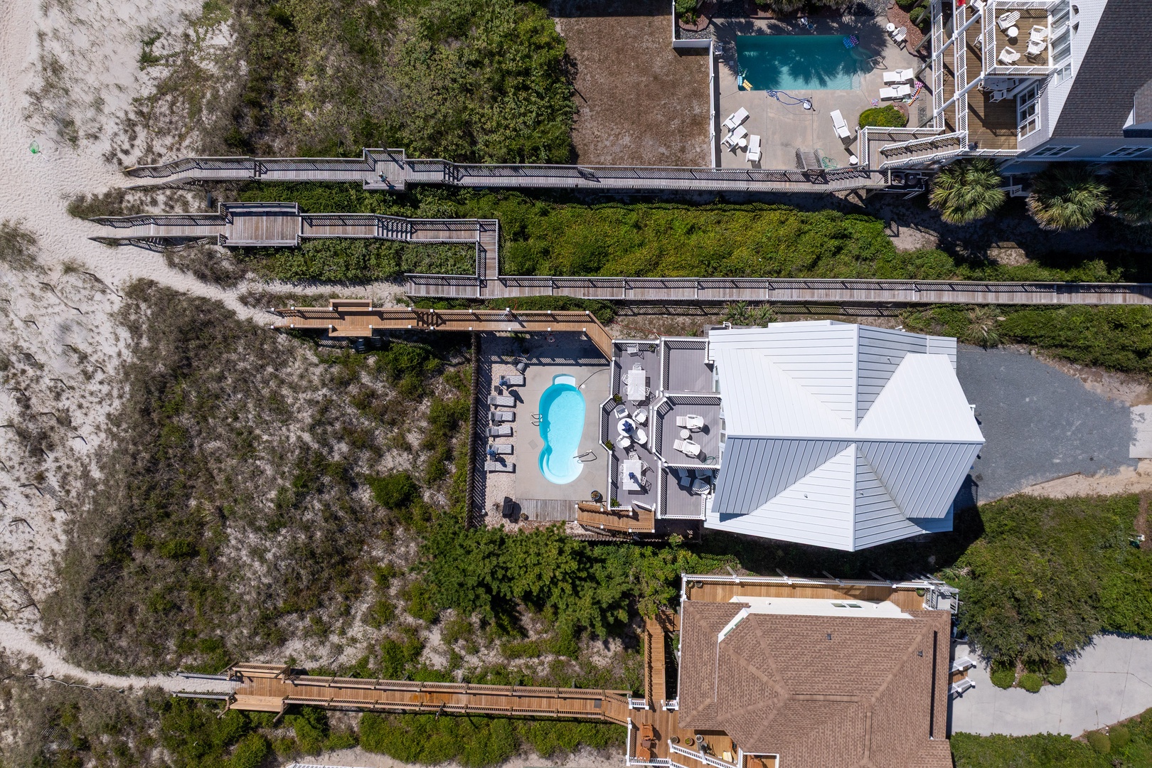 Pool And Walkway Overhead