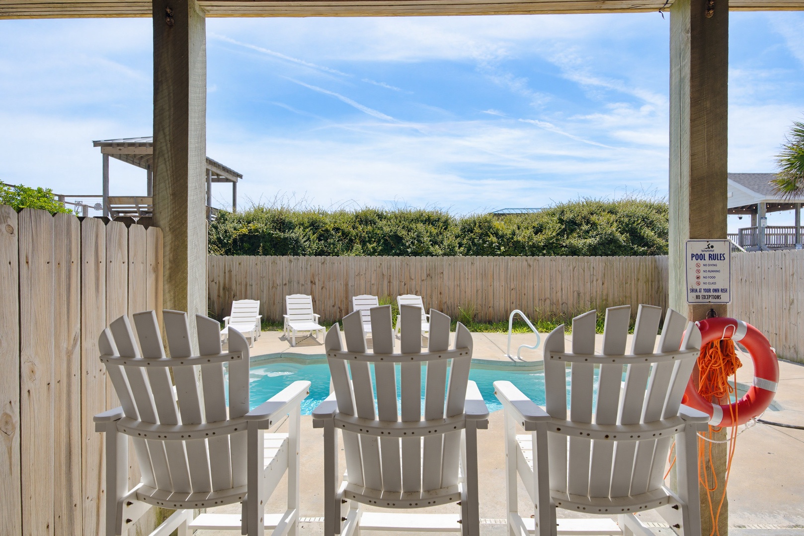 Covered Poolside Patio