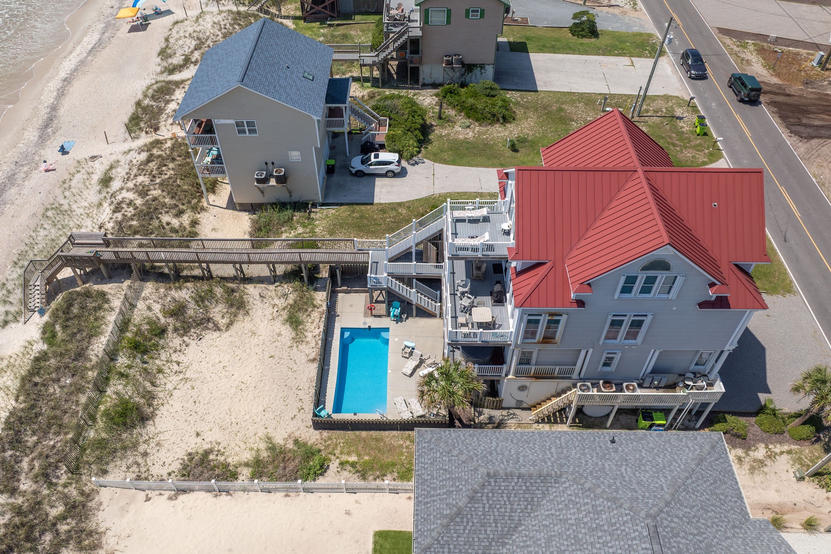 Pool and Home Overhead