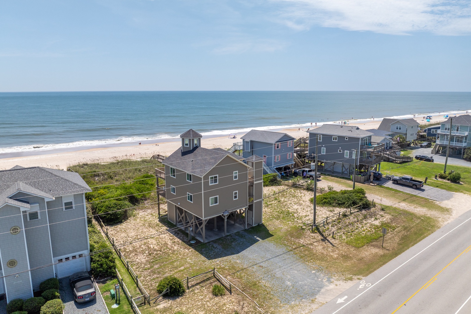 Roadside Home and Ocean