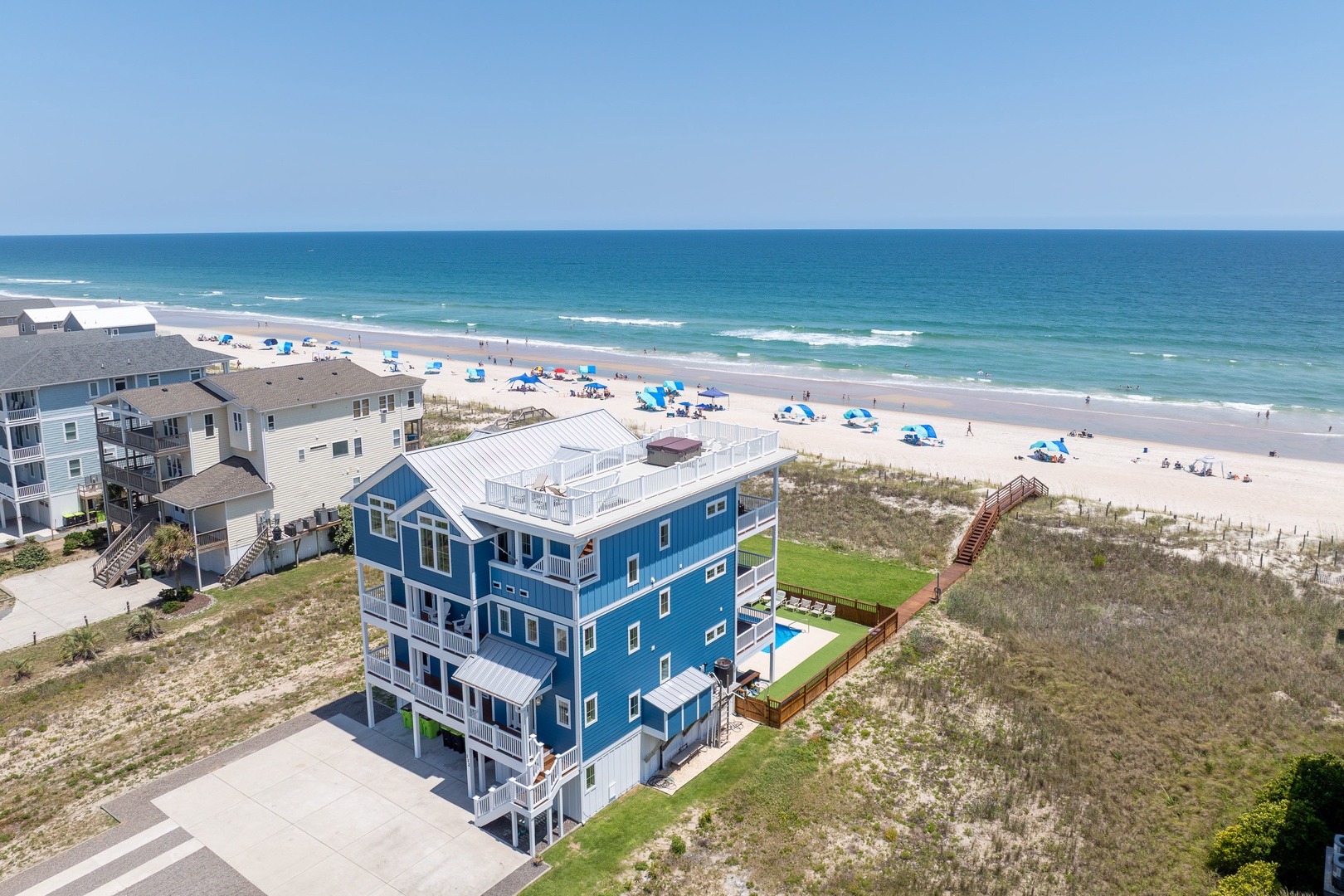 House beach aerial