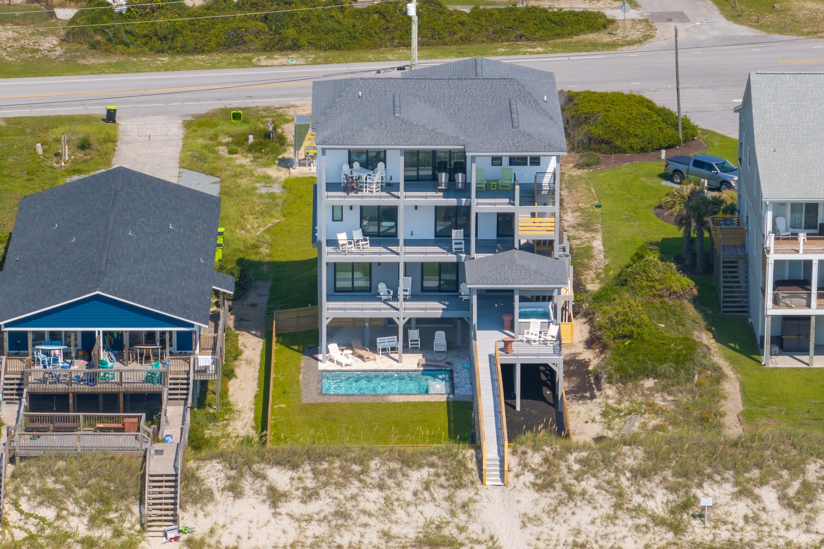 Oceanfront Home Aerial