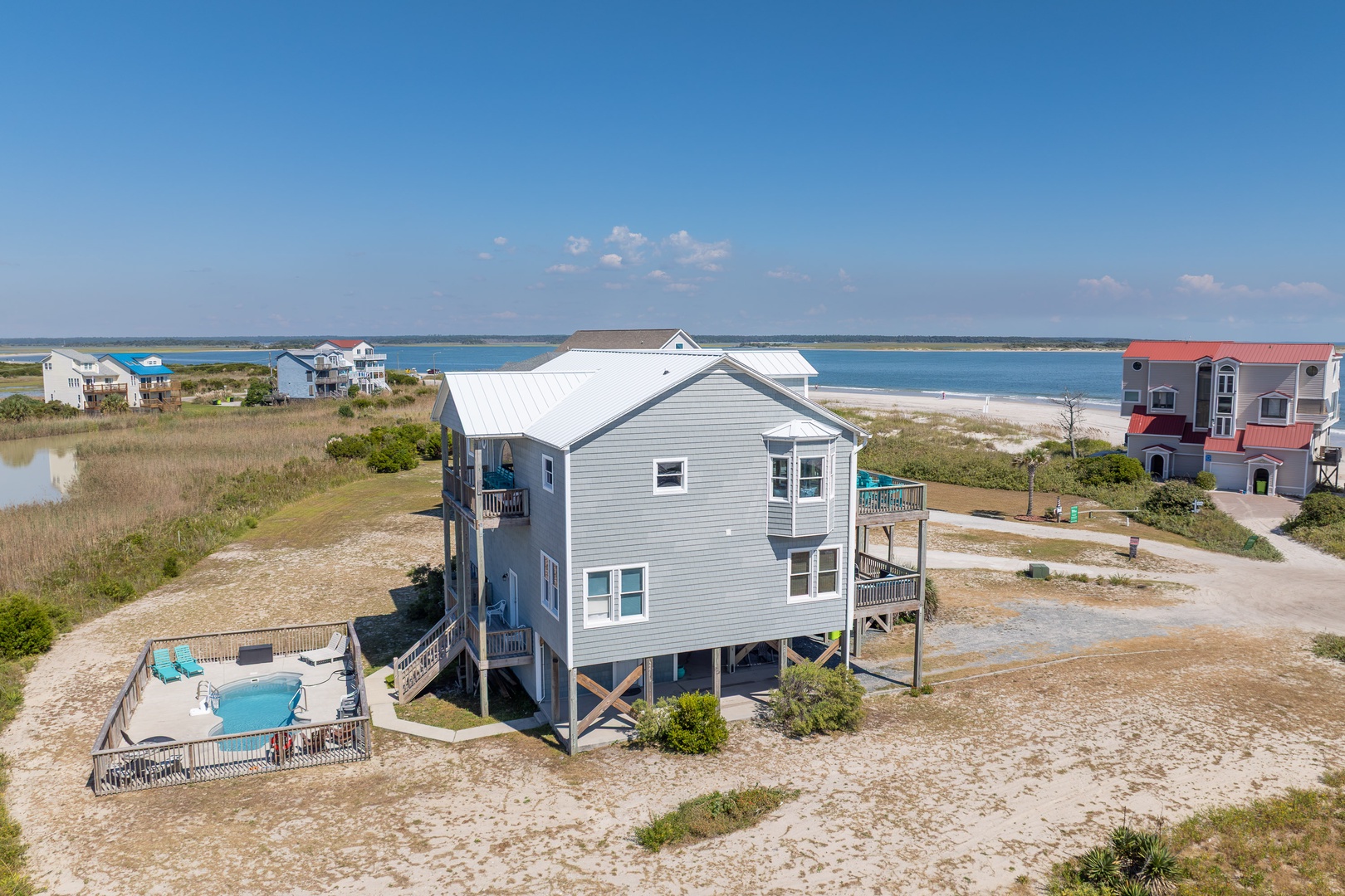 Beachside Pool Aerial