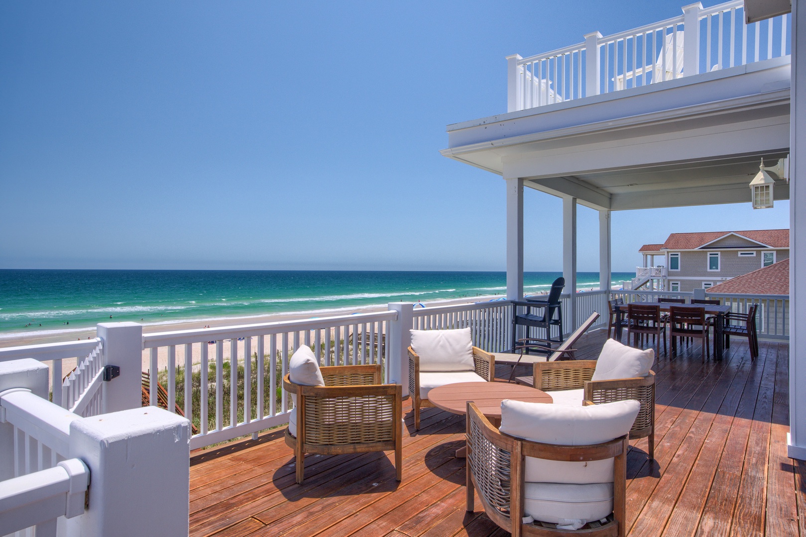 Deck seating view