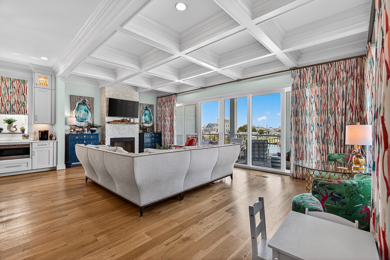 Waterfront living room
