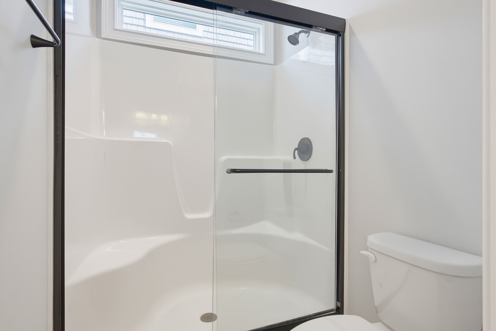 Shower and toilet