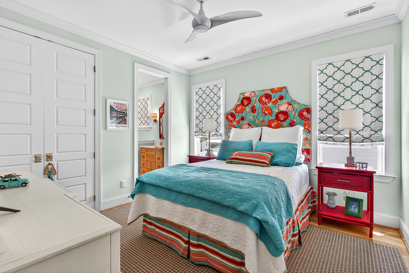 Floral bedroom