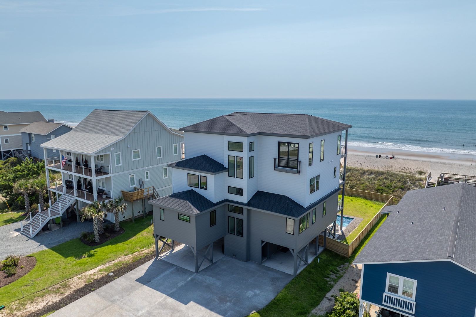 Oceanfront Home Aerial