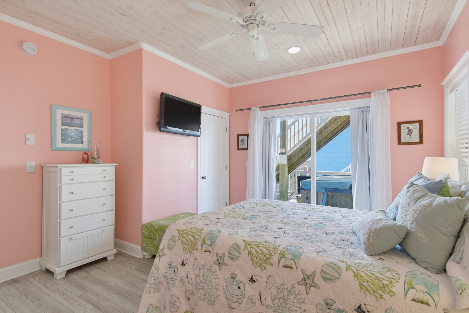 Coral Queen Bedroom