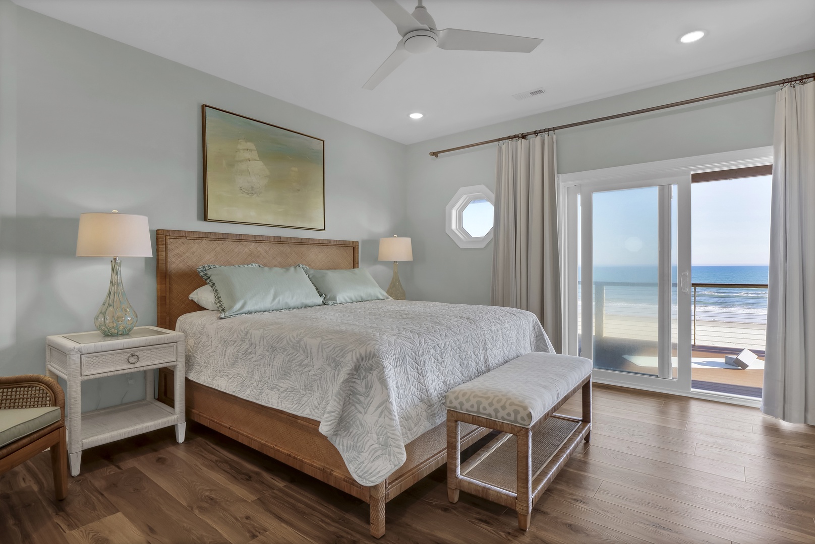 Wake up to stunning ocean views from your private balcony, where soft sea breezes and the sound of waves create the perfect coastal retreat.