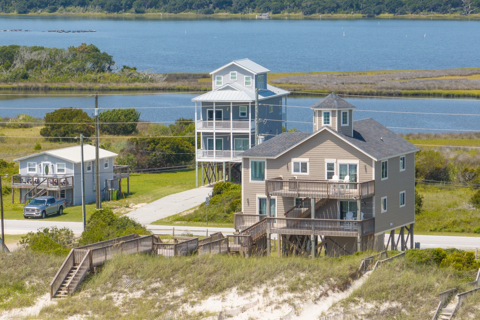 Angled Home and Waterway