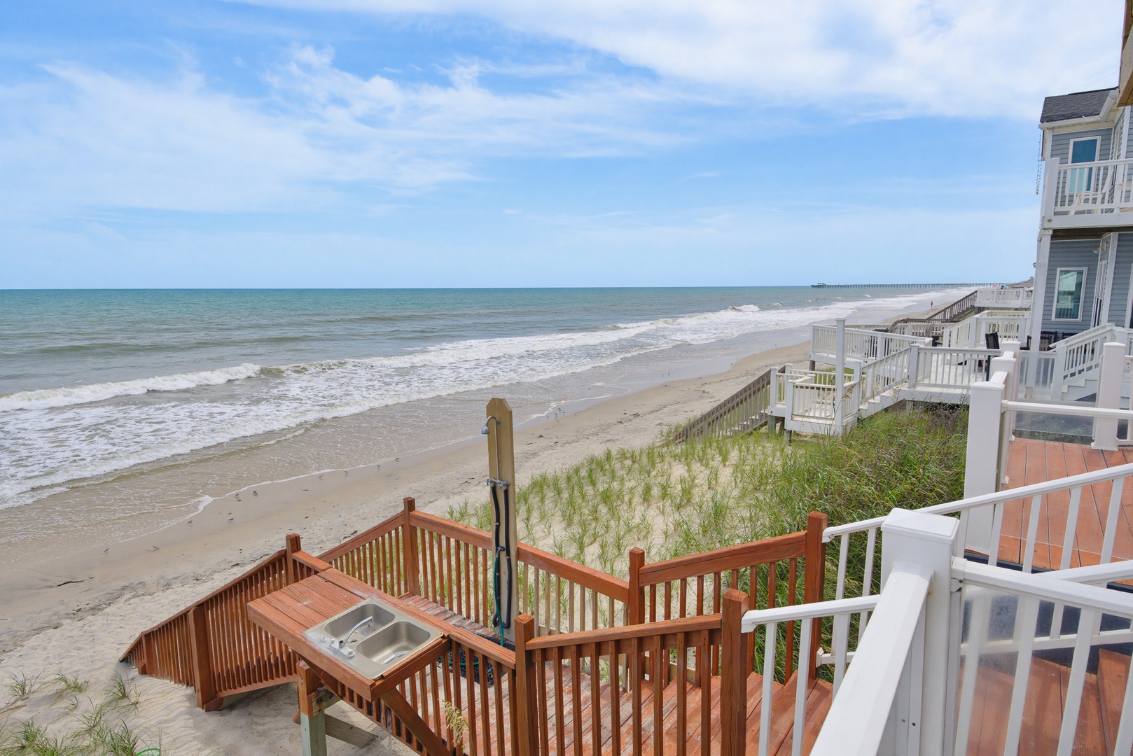 Oceanfront shoreline view