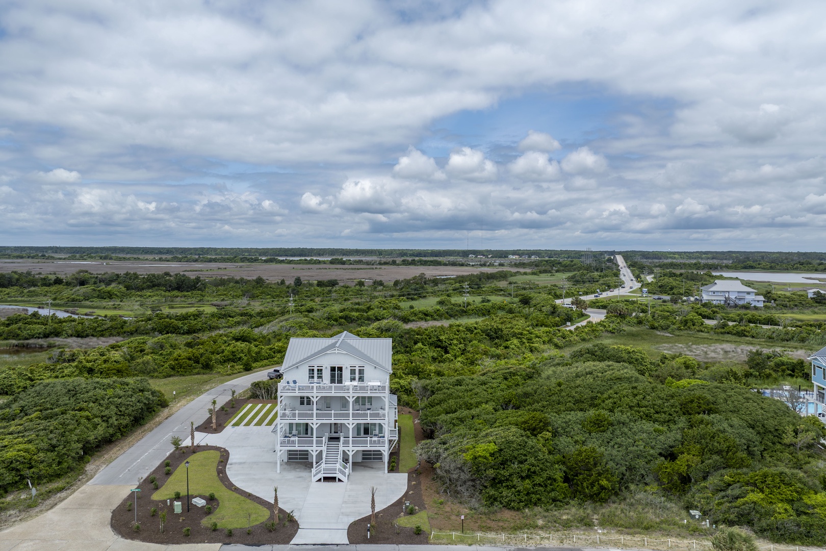 Marshside Home Aerial