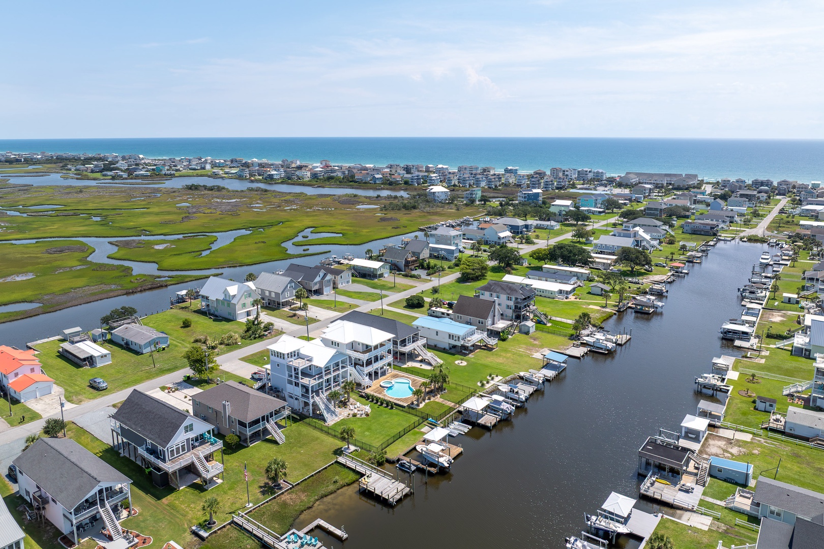 Island Waterway Aerial