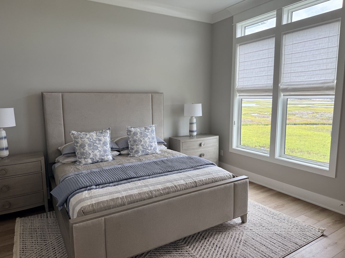 Meadow-view bedroom