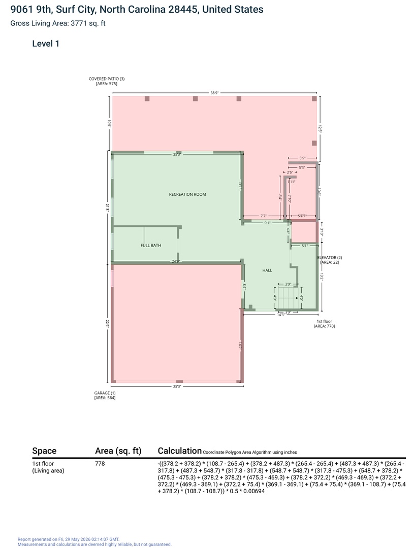 First-level floor plan