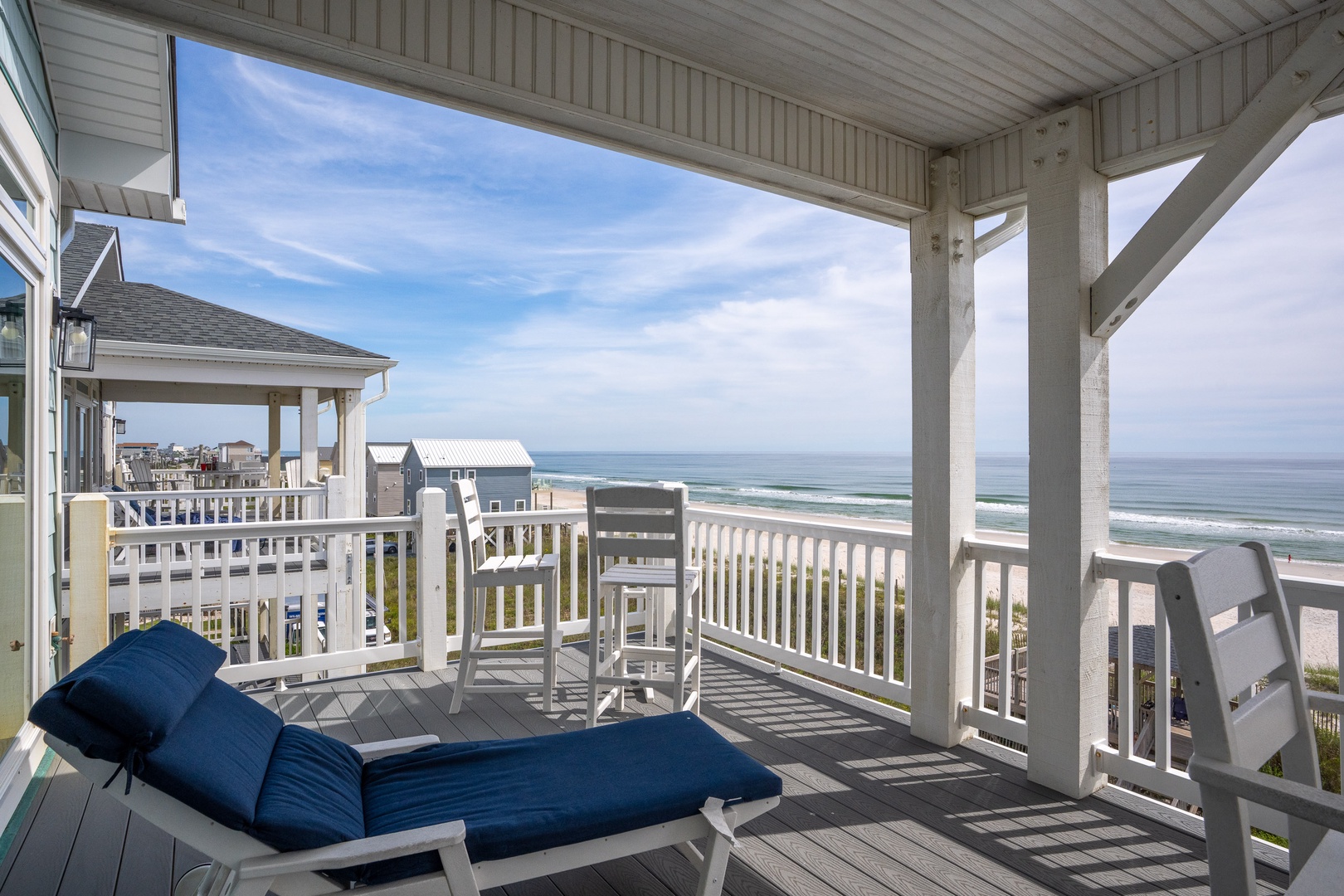 Deck lounger ocean view