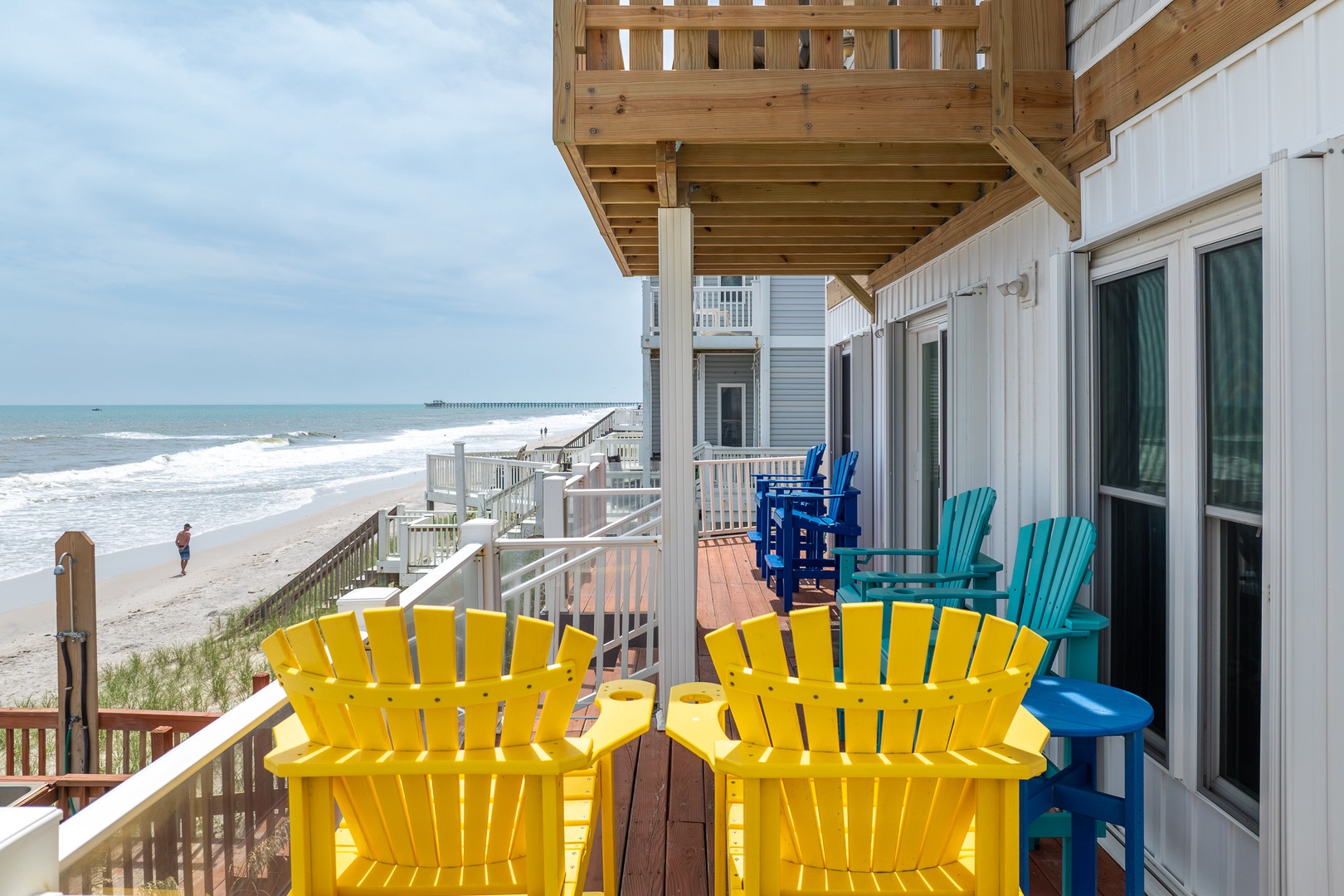 Oceanfront deck view